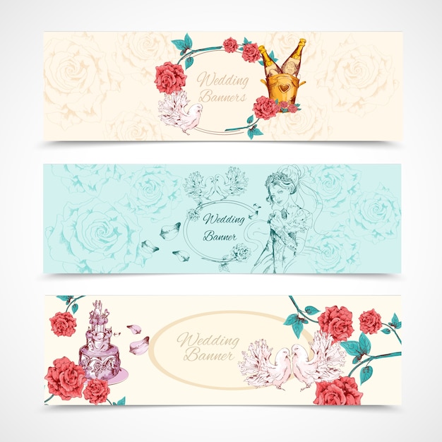 Wedding Banners Set