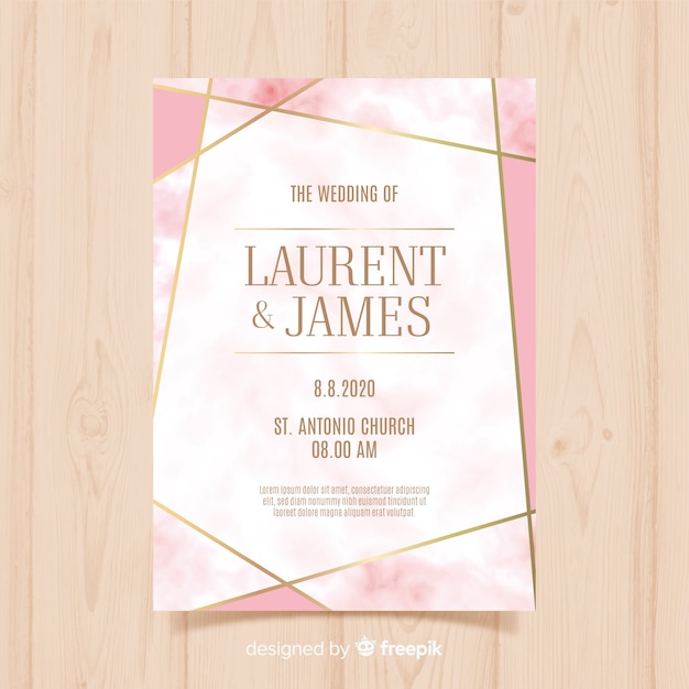 Wedding card template