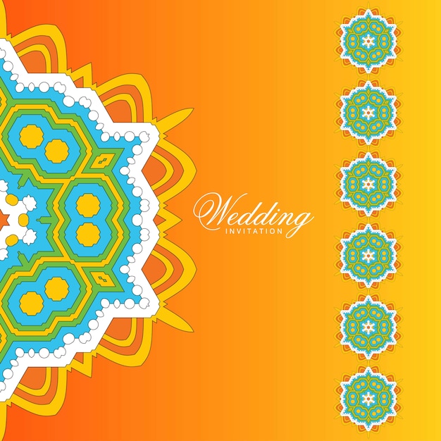 Wedding cards design vector