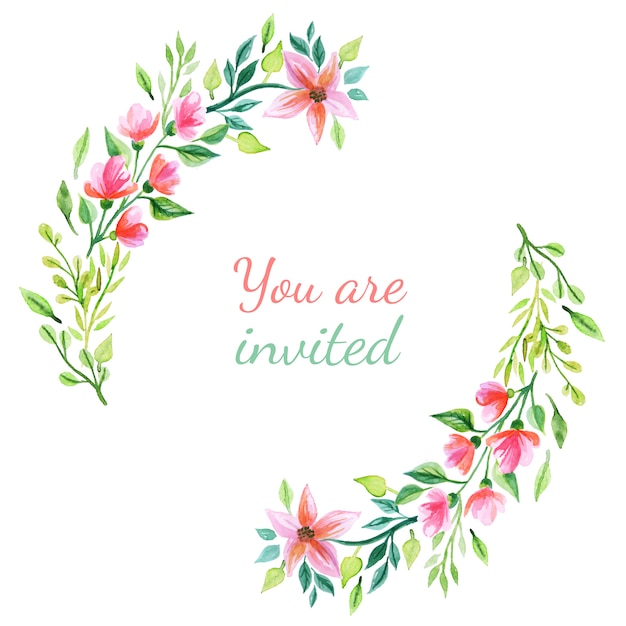 Wedding Floral Invitation