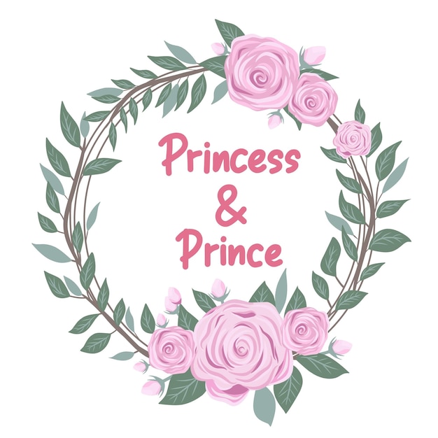 Wedding flower princess and prince set