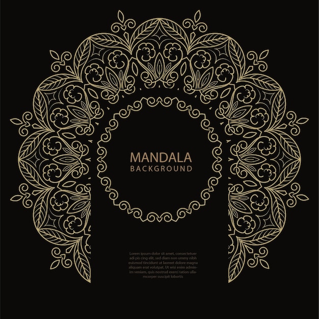 Wedding invitation Card mandala design