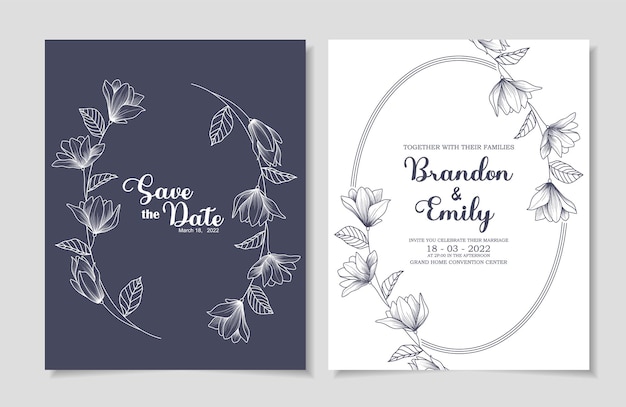 wedding invitation card template design