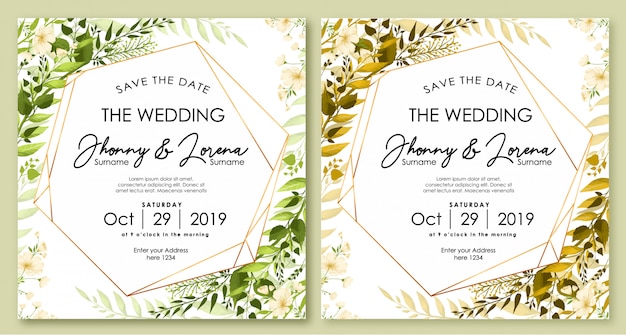 Wedding Invitation Card Template