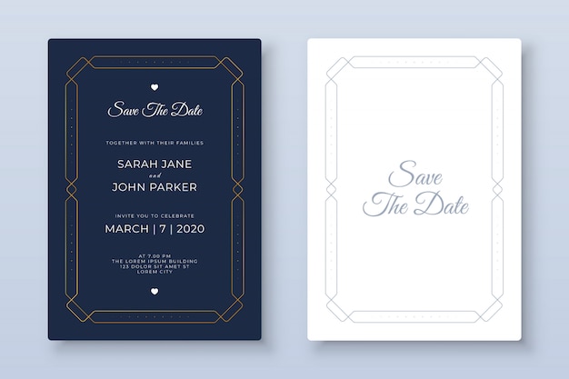 Wedding Invitation Card Template