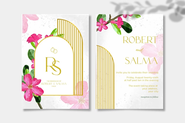 Wedding invitation card