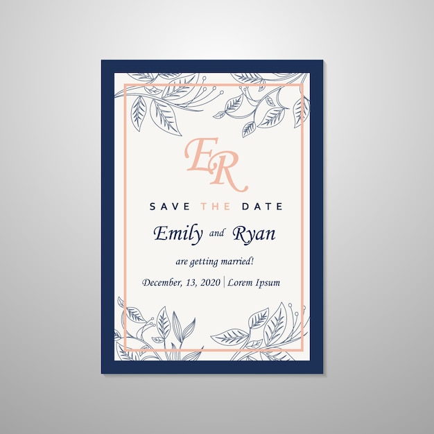 Wedding invitation card