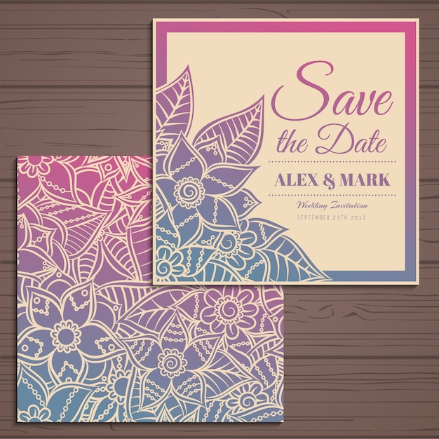 Wedding invitation design