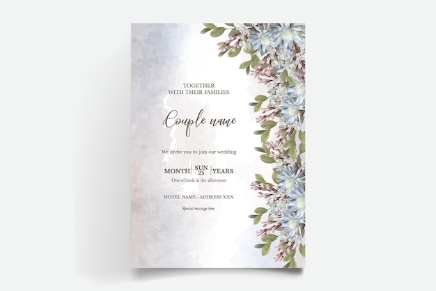 wedding invitation floral templates