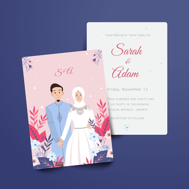 Wedding Invitation Illustration Flower