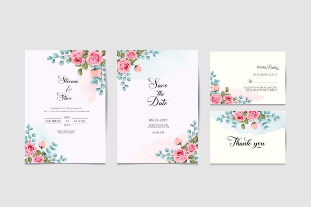 wedding invitation set