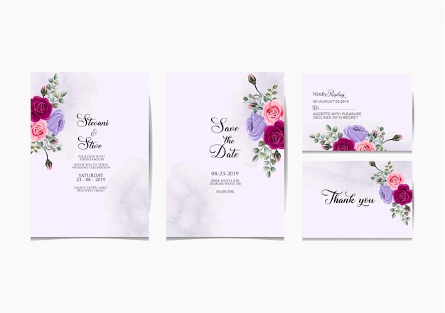 wedding invitation set