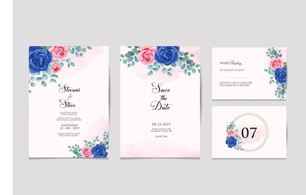 wedding invitation set