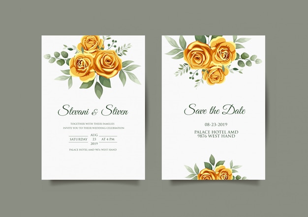 wedding invitation template design