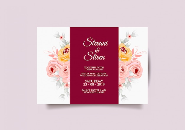 wedding invitation template design