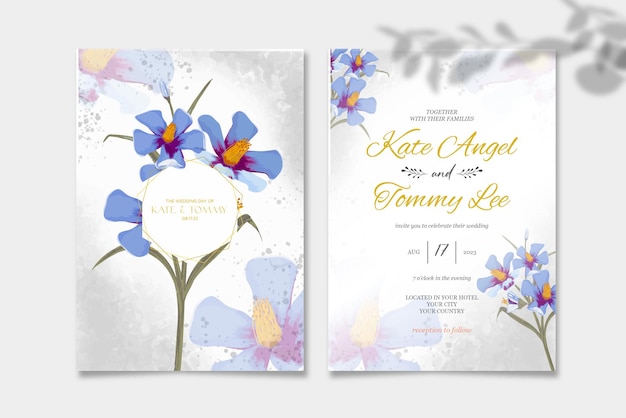 Wedding invitation template