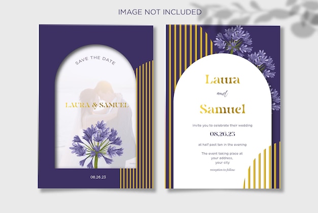 Wedding invitation template