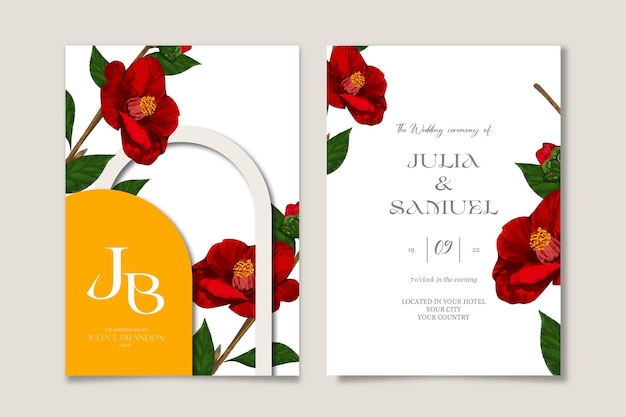 Wedding invitation template