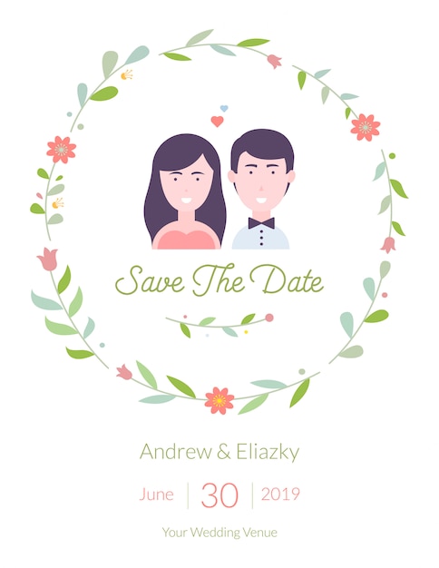 Wedding invitation template