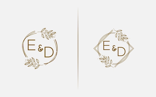 Wedding monogram collection ED