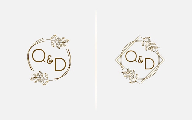 Wedding monogram collection QD