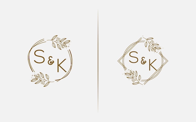 Wedding monogram collection SK