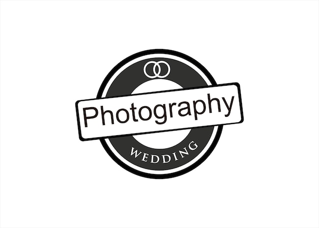 wedding photographer logo template