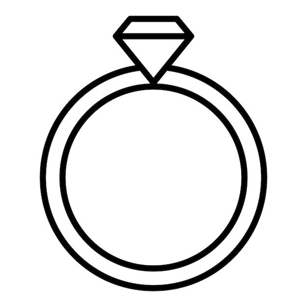 Wedding Rings Icon Style