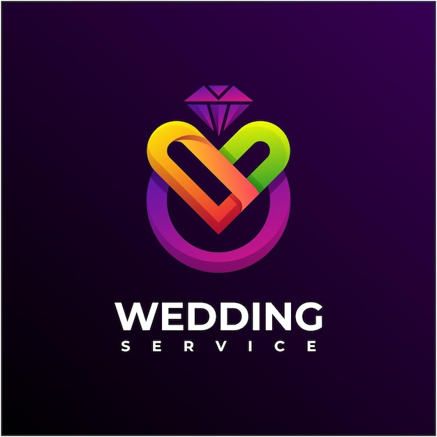 Wedding service logo design