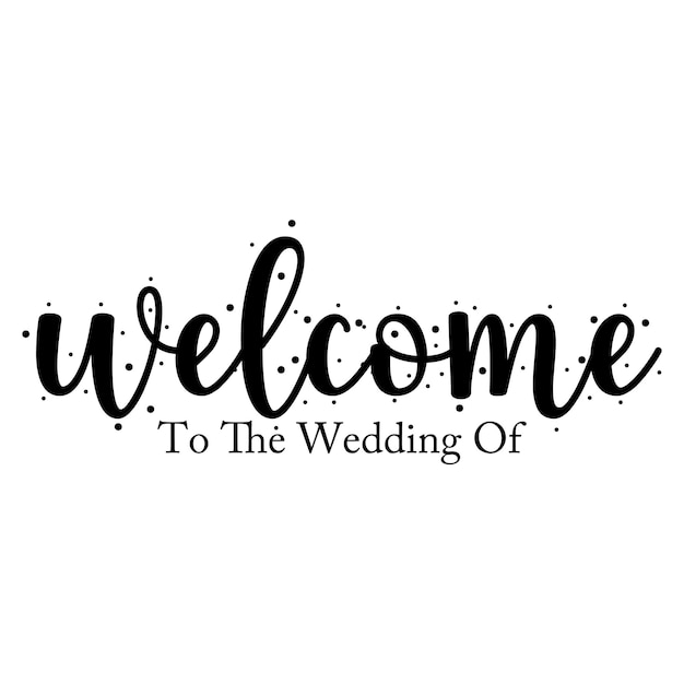 Wedding Sign SVG Design