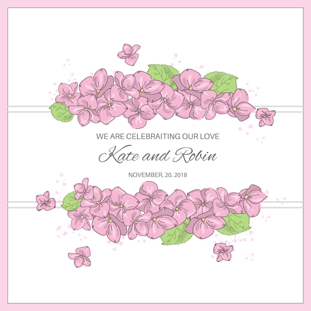 WEDDING Wedding Vector Illustration Set for Print