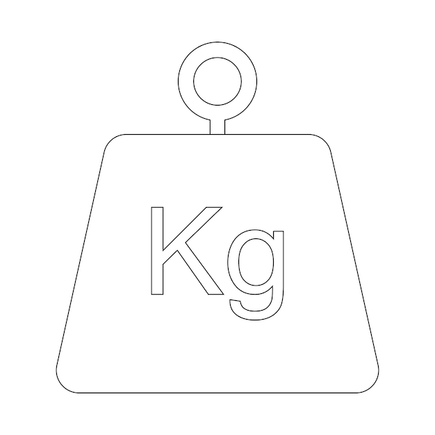 Vector weight icon vector