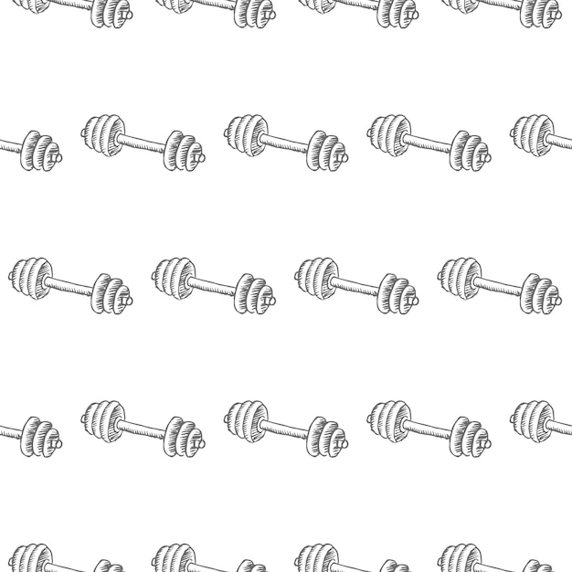 weight seamless pattern on white background vector illustration