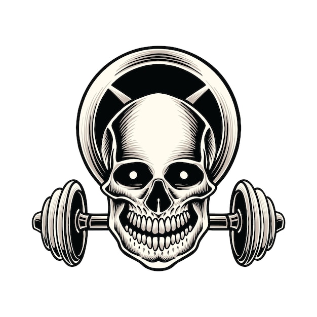 Weightlifting until death graphic illustration vector art tshirt design