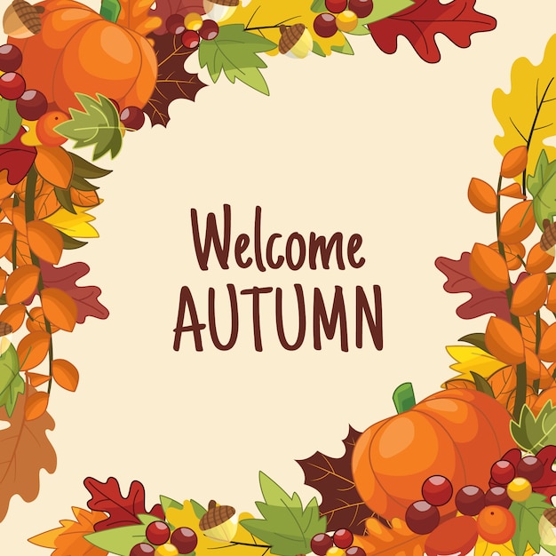 Welcome Autumn Background 