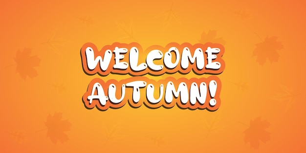 Welcome autumn banner