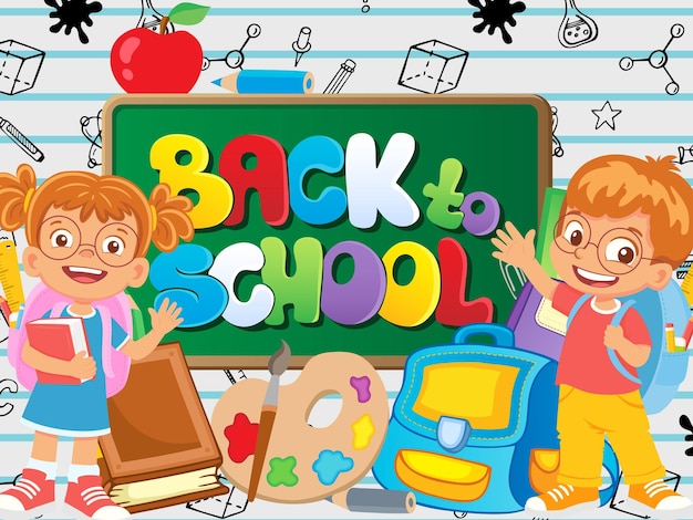 Vector welcome back to school vector art