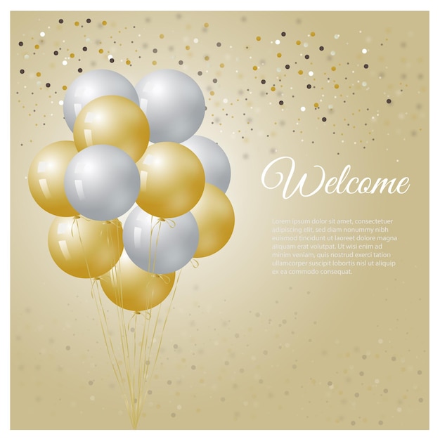 Welcome banner card design