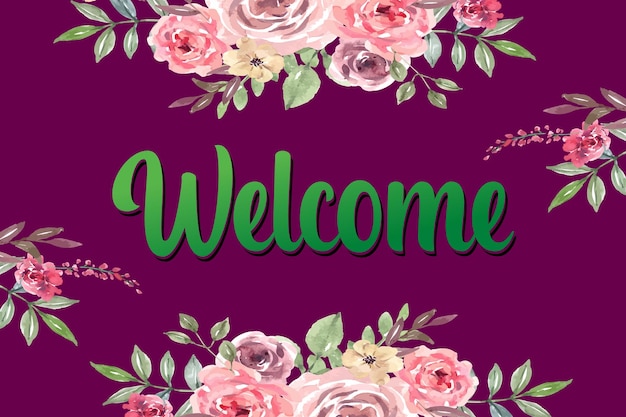 Welcome Banner Design, Vector.