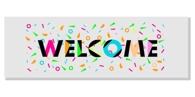 Welcome banner Vector Art Stock Images