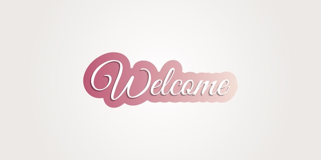 Welcome Bannes Background purple and pink