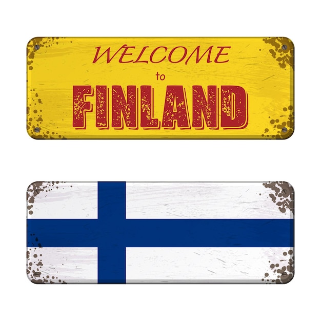 Welcome to Finland nameplate