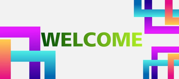 Welcome gradient Banner