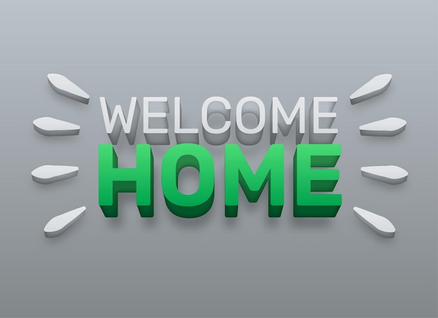 WELCOME HOME banner sale background