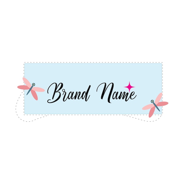 welcome note brand name logo vector modern logo vintage logo