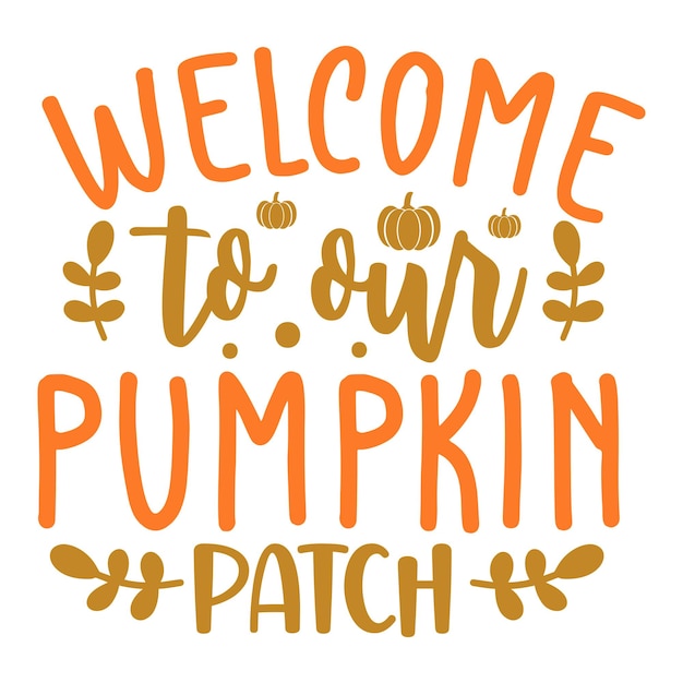 Welcome to our pumpkin patch