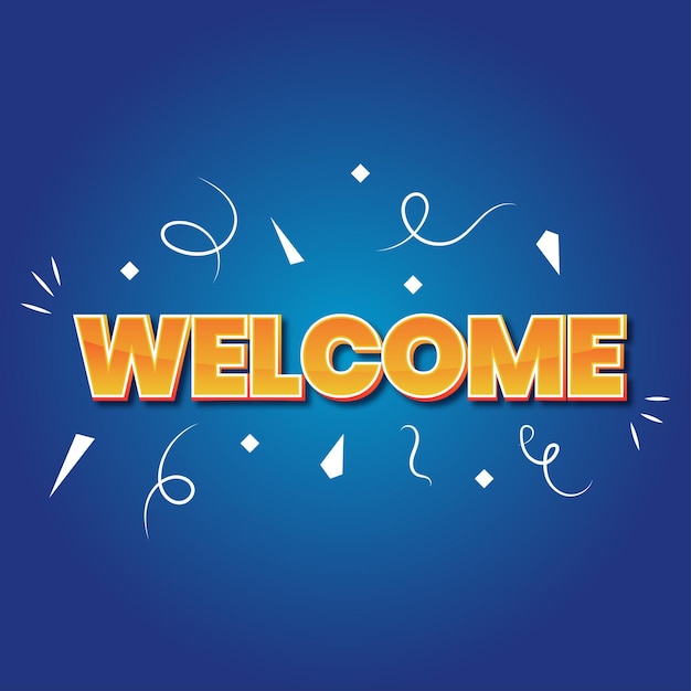 Welcome Sign Graphics Design Vector Art Stock Images