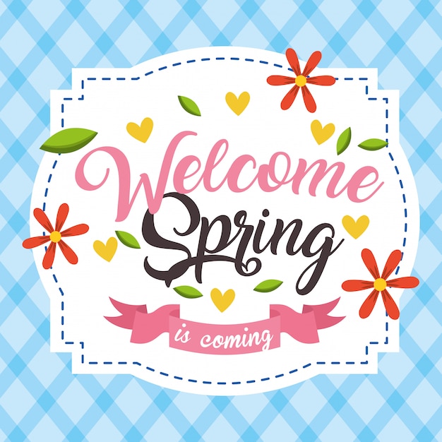 welcome spring card