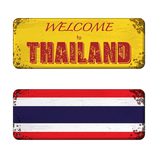 Welcome to Thailand nameplate