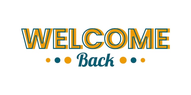 Welcome vintage typography